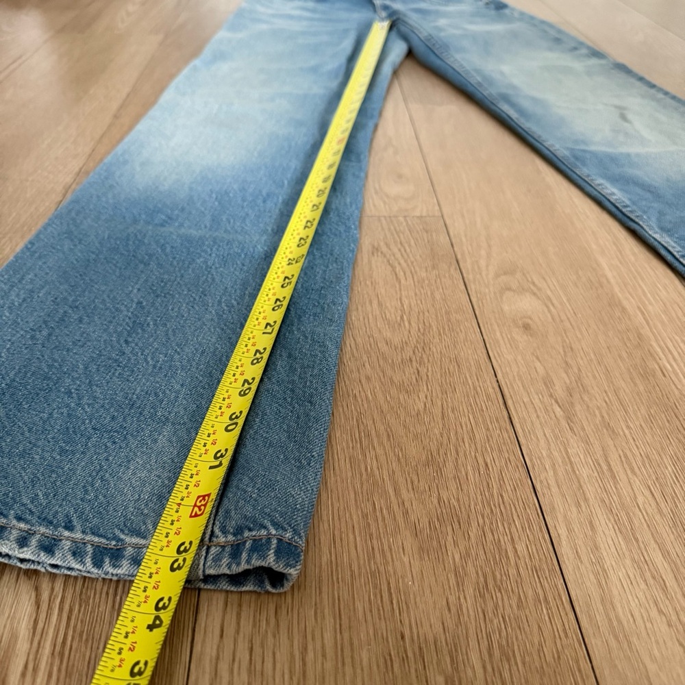 zara mid/high rise wide leg long inseam jeans - 2 - Picture 7 of 7
